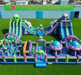 CR2-467 Alien Theme Inflatable Challengi...