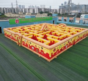 MAZE1-117 Pizza Theme Inflatable Maze