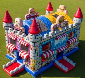 T5-2944 Food Trucks Theme Inflatable Cas...