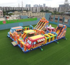 T6-6841 Food Trucks Theme Inflatable Pla...