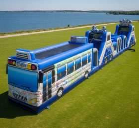 T7-3720 Bus Theme Inflatable Obstacle Co...