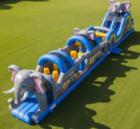 T7-3798 Elephant Theme Inflatable Obstac...