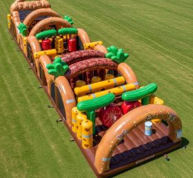 T7-3849 Hamburger Theme Inflatable Obsta...