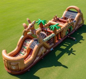 T7-3878 Kangaroo Theme Inflatable Obstac...